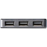 Digitus Hub 4 porte USB 2.0, Hub USB Nero/Argento, USB 2.0 Mini-B, USB 2.0, 480 Mbit/s, Nero, Argento, 0,66 m, Cina