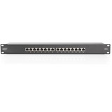 Digitus Pannello Patch Classe E, CAT 6, Patch Panel Nero, CAT 6, IEEE 802.3af, IEEE 802.3at, RJ-45, Oro, 26/22, 30 N, Nero