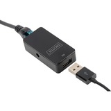 Digitus Prolunga USB, USB 2.0, Estensione USB Nero, USB 2.0, 200 mm, 105 mm, 220 mm, 37 mm, 5 - 45 °C, 0 - 45 °C