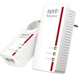 FRITZ! FRITZ!Powerline 1260E WLAN Set, PowerLAN Powerline 1260E WLAN Set, 1200 Mbit/s, IEEE 802.11a, IEEE 802.11b, IEEE 802.11g, IEEE 802.11h, IEEE 802.11i, Tipo F, Gigabit Ethernet, 10,100,1000 Mbit/s, 10BASE-T, 100BASE-T, 1000BASE-T