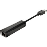 Kensington UA0000E Adattatore Ethernet USB-A — Nero, Scheda di rete Nero, Cablato, Nero