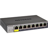Netgear GS108T Gestito L2 Gigabit Ethernet (10/100/1000) Grigio, Interruttore Gestito, L2, Gigabit Ethernet (10/100/1000), Full duplex, Vendita al dettaglio
