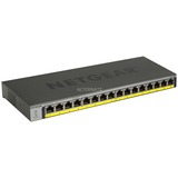 Netgear GS116PP Non gestito Gigabit Ethernet (10/100/1000) Supporto Power over Ethernet (PoE) Nero, Interruttore Non gestito, Gigabit Ethernet (10/100/1000), Supporto Power over Ethernet (PoE), Montaggio rack