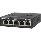 Netgear GS305 Non gestito L2 Gigabit Ethernet (10/100/1000) Nero, Interruttore Nero, Non gestito, L2, Gigabit Ethernet (10/100/1000), Montabile a parete