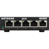 Netgear GS305 Non gestito L2 Gigabit Ethernet (10/100/1000) Nero, Interruttore Nero, Non gestito, L2, Gigabit Ethernet (10/100/1000), Montabile a parete