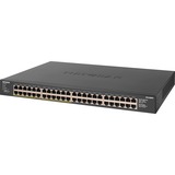 Netgear GS348PP Non gestito Gigabit Ethernet (10/100/1000) Supporto Power over Ethernet (PoE) Nero, Interruttore Non gestito, Gigabit Ethernet (10/100/1000), Full duplex, Supporto Power over Ethernet (PoE), Montaggio rack