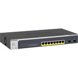 Netgear GS510TPP Gestito L2/L3/L4 Gigabit Ethernet (10/100/1000) Supporto Power over Ethernet (PoE) Nero, Interruttore Gestito, L2/L3/L4, Gigabit Ethernet (10/100/1000), Full duplex, Supporto Power over Ethernet (PoE), Montaggio rack