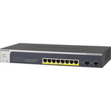 Netgear GS510TPP Gestito L2/L3/L4 Gigabit Ethernet (10/100/1000) Supporto Power over Ethernet (PoE) Nero, Interruttore Gestito, L2/L3/L4, Gigabit Ethernet (10/100/1000), Full duplex, Supporto Power over Ethernet (PoE), Montaggio rack