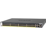 Netgear GSM4352PA Gestito L2/L3/L4 Gigabit Ethernet (10/100/1000) Supporto Power over Ethernet (PoE) 1U Nero, Interruttore Gestito, L2/L3/L4, Gigabit Ethernet (10/100/1000), Supporto Power over Ethernet (PoE), Montaggio rack, 1U