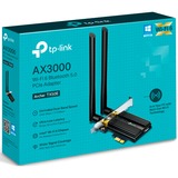 TP-Link Archer TX50E WLAN / Bluetooth 2402 Mbit/s, Adattatore Wi-Fi Wireless, PCI Express, WLAN / Bluetooth, Wi-Fi 6 (802.11ax), 2402 Mbit/s, Nero, Metallico