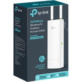 TP-Link Omada EAP110-Outdoor 300 Mbit/s Bianco Supporto Power over Ethernet (PoE), Punto di accesso bianco, 2.4 GHz, 300 Mbit/s, WPA-Enterprise, WPA-PSK, WPA2-Enterprise, WPA2-PSK, 10,100 Mbit/s