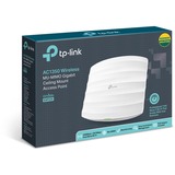 TP-Link Omada EAP225 punto accesso WLAN 1350 Mbit/s Bianco Supporto Power over Ethernet (PoE), Punto di accesso bianco, 2.4 GHz, 5 GHz, 1350 Mbit/s, 64-bit WEP, 128-bit WEP, 152-bit WEP, SSID, WPA, WPA-PSK, WPA2, WPA2-PSK, 10,100,1000 Mbit/s