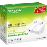 TP-Link TL-PA8010P KIT adattatore di rete PowerLine 1300 Mbit/s Collegamento ethernet LAN Bianco 2 pz, PowerLAN bianco, 1300 Mbit/s, IEEE 802.3, IEEE 802.3ab, IEEE 802.3u, Tipo E/F, Gigabit Ethernet, 10,100,1000 Mbit/s, 10BASE-T, 100BASE-TX, 1000BASE-T
