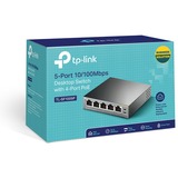 TP-Link TL-SF1005P Non gestito Fast Ethernet (10/100) Supporto Power over Ethernet (PoE) Nero, Interruttore Non gestito, Fast Ethernet (10/100), Full duplex, Supporto Power over Ethernet (PoE)