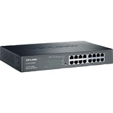 TP-Link TL-SG1016DE Gestito L2 Gigabit Ethernet (10/100/1000) 1U Nero, Interruttore Nero, Gestito, L2, Gigabit Ethernet (10/100/1000), Montaggio rack, 1U
