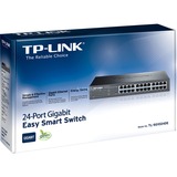 TP-Link TL-SG1024DE Gestito L2 Gigabit Ethernet (10/100/1000) 1U Nero, Interruttore Nero, Gestito, L2, Gigabit Ethernet (10/100/1000), Montaggio rack, 1U