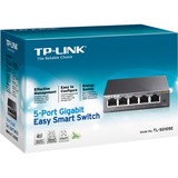 TP-Link TL-SG105E switch di rete Gestito L2 Gigabit Ethernet (10/100/1000) Nero, Interruttore Gestito, L2, Gigabit Ethernet (10/100/1000)