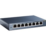 TP-Link TL-SG108 switch di rete Non gestito L2 Gigabit Ethernet (10/100/1000) Nero, Interruttore grigio, Non gestito, L2, Gigabit Ethernet (10/100/1000), Full duplex, Montabile a parete