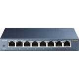 TP-Link TL-SG108 switch di rete Non gestito L2 Gigabit Ethernet (10/100/1000) Nero, Interruttore grigio, Non gestito, L2, Gigabit Ethernet (10/100/1000), Full duplex, Montabile a parete