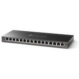 TP-Link TL-SG116E Non gestito L2 Gigabit Ethernet (10/100/1000) Nero, Interruttore Nero, Non gestito, L2, Gigabit Ethernet (10/100/1000), Full duplex