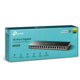 TP-Link TL-SG116E Non gestito L2 Gigabit Ethernet (10/100/1000) Nero, Interruttore Nero, Non gestito, L2, Gigabit Ethernet (10/100/1000), Full duplex