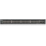 Zyxel GS1920-48V2 Gestito Gigabit Ethernet (10/100/1000) Nero, Interruttore Nero, Gestito, Gigabit Ethernet (10/100/1000), Montaggio rack