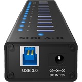 ICY BOX IB-AC6113 USB 3.2 Gen 1 (3.1 Gen 1) Type-B 5000 Mbit/s Nero, Hub USB Nero, USB 3.2 Gen 1 (3.1 Gen 1) Type-B, USB 3.2 Gen 1 (3.1 Gen 1) Type-A, 5000 Mbit/s, Nero, Alluminio, Cina