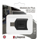 Kingston MobileLite Plus lettore di schede USB 3.2 Gen 1 (3.1 Gen 1) Type-A Nero Nero, SD, Nero, USB 3.2 Gen 1 (3.1 Gen 1) Type-A, 51,8 mm, 33,5 mm, 9 mm