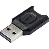 Kingston MobileLite Plus lettore di schede USB 3.2 Gen 1 (3.1 Gen 1) Type-A Nero Nero, MicroSD (TransFlash), Nero, USB 3.2 Gen 1 (3.1 Gen 1) Type-A, 36,6 mm, 20 mm, 7,5 mm