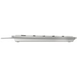 CHERRY KC 6000 SLIM FOR MAC tastiera Ufficio USB QWERTZ Tedesco Argento argento/Bianco, Full-size (100%), Cablato, USB, QWERTZ, Argento