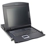 Digitus Console modulare con TFT da 17" (43,2 cm), 8 porta KVM e touchpad, tastiera tedesca, Switch KVM 2 cm), 8 porta KVM e touchpad, tastiera tedesca, 43,2 cm (17"), 1280 x 1024 Pixel, 1000:1, TFT, 16,78 milioni di colori, VGA
