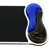 Kensington K62401AM tappetino per mouse Nero, Blu blu, Nero, Blu, Monocromatico, Gel, Riposo del polso