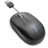 Kensington Mouse Pro Fit portatile con cavo riavvolgibile Nero, Ottico, Nero