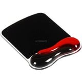 Kensington Mouse pad in Duo Gel, Tappetino per mouse Nero/Rosso, Nero, Rosso