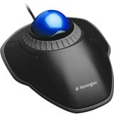 Kensington Trackball Orbit con rotella di scorrimento Nero/Blu, Ambidestro, Ottico, Nero