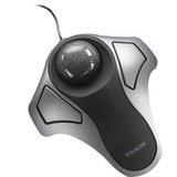 Kensington Trackball ottica Orbit argento/Nero, Ambidestro, Ottico, Argento