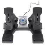 Logitech Flight Rudder Pedals Nero, Argento USB 2.0 Simulazione di Volo Analogico/Digitale PC, Pedali Simulazione di Volo, PC, Analogico/Digitale, Cablato, USB 2.0, Nero, Argento