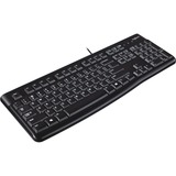 Logitech Keyboard K120 for Business tastiera USB QWERTY Inglese Nero Nero, Full-size (100%), Cablato, USB, QWERTY, Nero