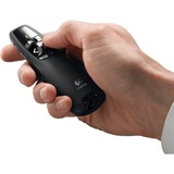 Logitech R400 puntatore wireless RF Nero, Presentatore Nero, RF, USB, 15 m, Nero