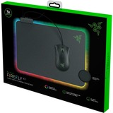 Razer Firefly V2 Tappetino per mouse per gioco da computer Nero, Gioco mouse pad Nero, Nero, Monocromatico, Multi, Tappetino per mouse per gioco da computer
