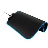 Sharkoon 1337 RGB V2 Gaming Mat Tappetino per mouse per gioco da computer Nero, Gioco mouse pad Nero, Nero, Monocromatico, Alimentazione USB, Barra appoggiaferro antiscivolo, Tappetino per mouse per gioco da computer