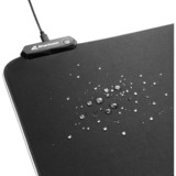Sharkoon 1337 RGB V2 Gaming Mat Tappetino per mouse per gioco da computer Nero, Gioco mouse pad Nero, Nero, Monocromatico, Alimentazione USB, Barra appoggiaferro antiscivolo, Tappetino per mouse per gioco da computer