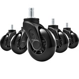 Sharkoon SW10 Nero Plastica Poliuretanica PU Rotelle, Rotolo Nero, Rotelle, Sharkoon, SKILLER, ELBRUS, Nero, Plastica Poliuretanica PU, 7,5 cm