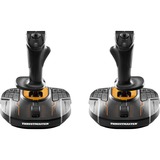 Thrustmaster T.16000M FCS SPACE SIM DUO Nero, Arancione USB Flightstick Analogico/Digitale PC, Joystick Nero/Orange, Flightstick, PC, Analogico/Digitale, Cablato, USB, Nero, Arancione