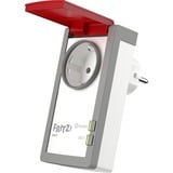 FRITZ! FRITZ!DECT 210, Adattatore presa bianco/Rosso, DECT 210, Interno/esterno, Bianco, IP44, Corrente, Tension, kW, Digitale, Wireless
