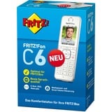 FRITZ! FRITZ!Fon C6, Portatile bianco, Fon C6, Telefono DECT, Cornetta wireless, Telefono con vivavoce, 300 voci, Identificatore di chiamata, Bianco