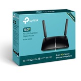 TP-Link Archer MR600 router wireless Dual-band (2.4 GHz/5 GHz) 4G Nero, Router WIRELESS LTE Nero, Wi-Fi 5 (802.11ac), Dual-band (2.4 GHz/5 GHz), Collegamento ethernet LAN, 4G, Nero, Router da tavolo