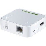 TP-Link TL-WR902AC router wireless Fast Ethernet Dual-band (2.4 GHz/5 GHz) 4G Bianco bianco/grigio, Wi-Fi 5 (802.11ac), Dual-band (2.4 GHz/5 GHz), Collegamento ethernet LAN, 4G, Bianco, Router portatile