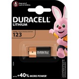 Duracell 123 B1 1pz Batterie per uso domestico, Batteria Batteria monouso, CR123A, Litio, 3 V, 1 pz, Multicolore