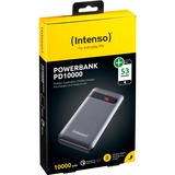 Intenso PD10000 Polimeri di litio (LiPo) 10000 mAh Antracite, Powerbank  antracite, 10000 mAh, Polimeri di litio (LiPo), Quick Charge 3.0, Antracite